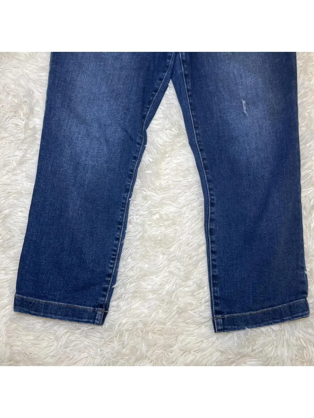 Kut From The Kloth jeans 58539 crop straight leg Raw Hem Size 10 - Picture 3 of 16